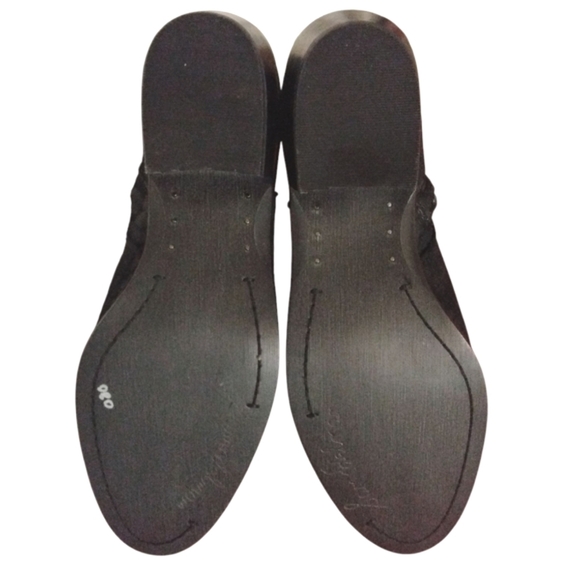 NEW Sam Edelman Black Snake Embossed Ankle Boots Booties Size 8 - Picture 7 of 9